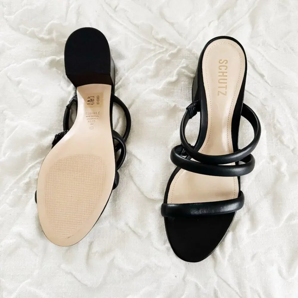Schutz Olly Block Heel Sandal Size 10.5